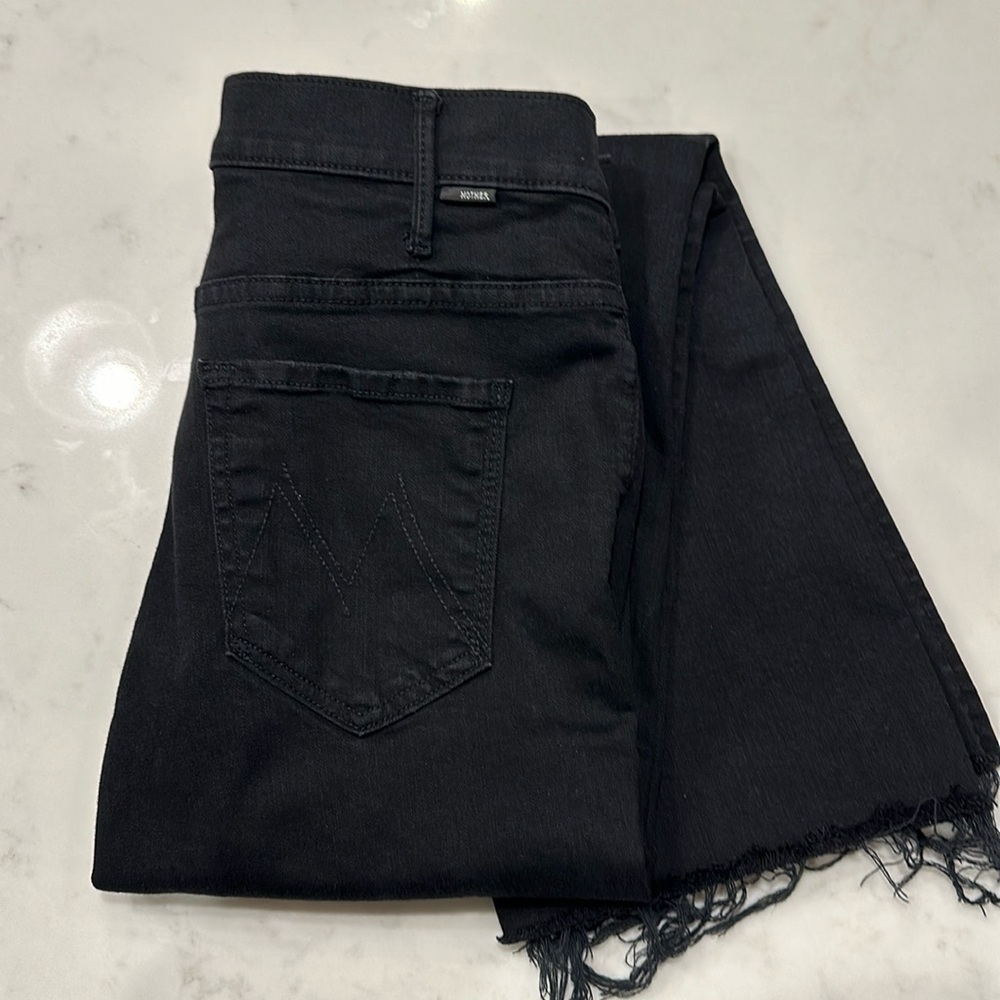 Mother denim dark black jeans